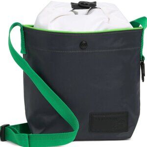 Longchamp Navy and White Crossbody Bag